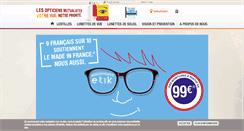 Desktop Screenshot of lesopticiensmutualistes.fr